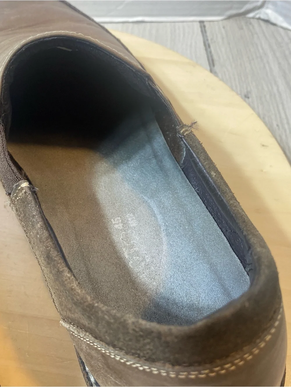 Naot Men’s Brown Leather Suede Slip On Shoes Eu Size 45 (us Men’s 12) Comfort